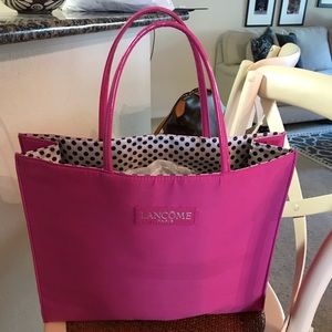 NEW Magenta hot pink medium sized tote by Lancôme.